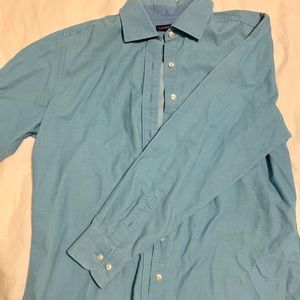 Blue Cord Button-Up